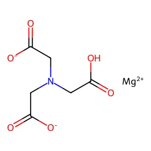 Glycine, N,N-bis(carboxymethyl)-, magnesium salt structure