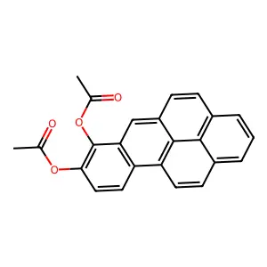 BENZO(a)PYRENE-7,8-DIOL, DIACETATE (ester), (E)- structure