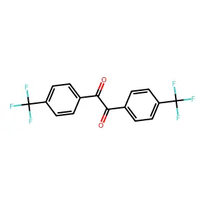 1,2-bis[4-(trifluoromethyl)phenyl]ethane-1,2-dione structure