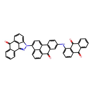 Anthra(1,9-cd)pyrazol-6-one, 2-(9-(anthraquinonylamino)-7-oxo-7H-benz(de)anthracen-3-yl)- structure