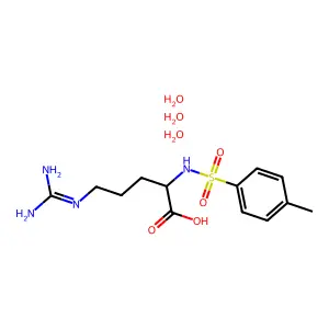 N-alpha-Tosyl-L-arginine trihydrate structure