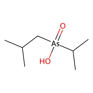 Isopropyl isobutyl arsinic acid structure