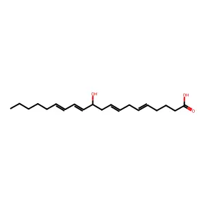 11-hydroxyicosa-5,8,12,14-tetraenoic acid structure