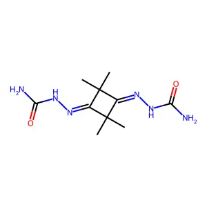 [[3-(carbamoylhydrazinylidene)-2,2,4,4-tetramethylcyclobutylidene]amino]urea structure