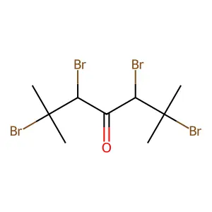 2,3,5,6-tetrabromo-2,6-dimethylheptan-4-one structure