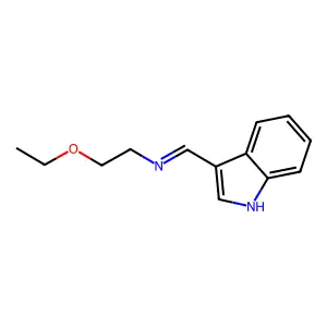 Ethanamine, 2-ethoxy-N-(1H-indol-3-ylmethylene)- structure