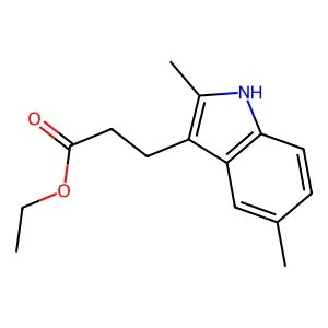 Ethyl 2,5-dimethyl-3-indolepropionate structure