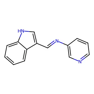 INDOLE, 3-(N-(3-PYRIDYL)FORMIMIDOYL)- structure