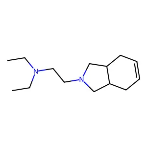 2-(1,3,3a,4,7,7a-hexahydroisoindol-2-yl)-N,N-diethylethanamine structure