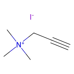 trimethyl(prop-2-ynyl)azanium iodide structure