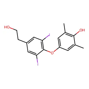 Compound C16H16I2O3 structure