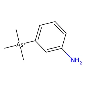 (3-aminophenyl)-trimethylarsanium structure