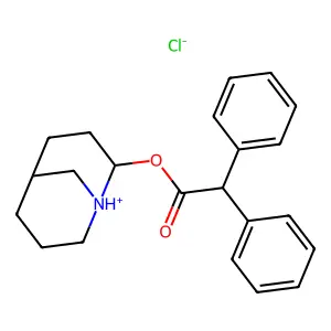 Azabicyclononanol diphenylacetate hydrochloride structure