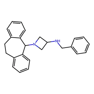 N-benzyl-1-(2-tricyclo[9.4.0.03,8]pentadeca-1(15),3,5,7,11,13-hexaenyl)azetidin-3-amine structure