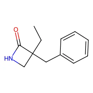 3-benzyl-3-ethylazetidin-2-one structure