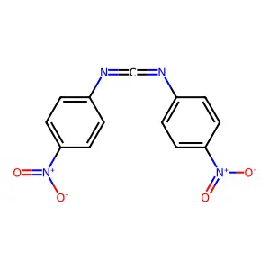 N,N'-bis(4-nitrophenyl)methanediimine structure