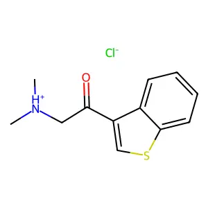 [2-(1-benzothiophen-3-yl)-2-oxoethyl]-dimethylazanium chloride structure