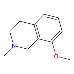 8-methoxy-2-methyl-1,2,3,4-tetrahydroisoquinoline structure