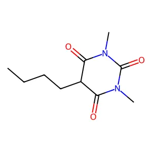 BARBITURIC ACID, 5-BUTYL-1,3-DIMETHYL- structure