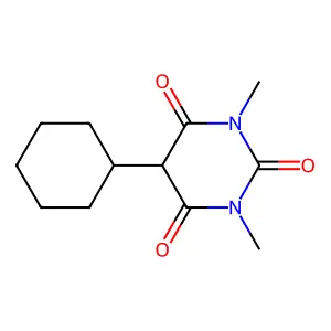 BARBITURIC ACID, 5-CYCLOHEXYL-1,3-DIMETHYL- structure