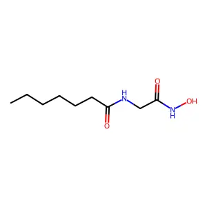N-[2-(hydroxyamino)-2-oxoethyl]heptanamide structure