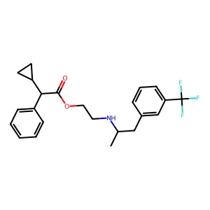 Compound C23H26F3NO2 structure