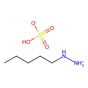 Pentylhydrazine, sulfate structure