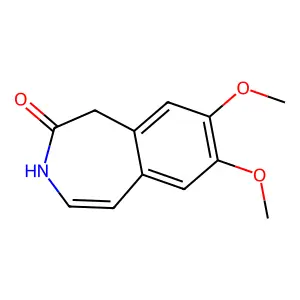 1,3-Dihydro-7,8-dimethoxy-2H-3-benzazepin-2-one structure