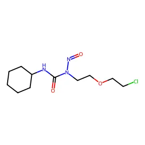 1-[2-(2-chloroethoxy)ethyl]-3-cyclohexyl-1-nitrosourea structure
