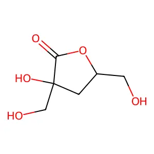 (3S,5S)-3-hydroxy-3,5-bis(hydroxymethyl)oxolan-2-one structure