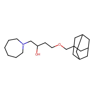 4-(1-adamantylmethoxy)-1-(azepan-1-yl)butan-2-ol structure