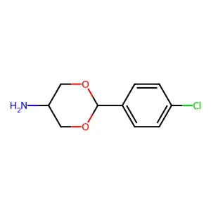 2-(4-chlorophenyl)-1,3-dioxan-5-amine structure