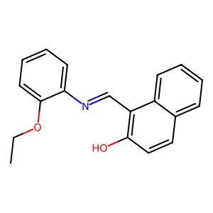 1-[(2-ethoxyphenyl)iminomethyl]naphthalen-2-ol structure