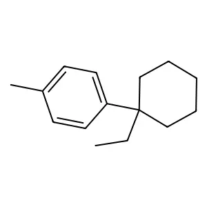 1-(1-ethylcyclohexyl)-4-methylbenzene structure