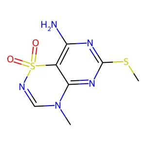 Compound C7H9N5O2S2 structure