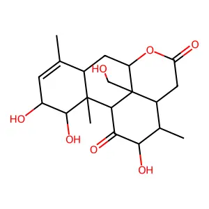 1,2,12,20-tetrahydroxypicras-3-ene-11,16-dione structure