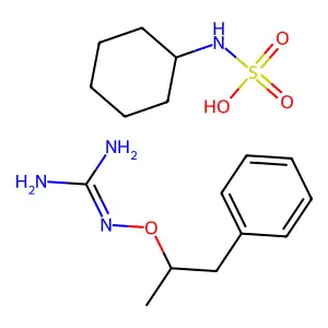 ((alpha-Methylphenethyl)oxy)guanidine cyclohexanesulfamate structure