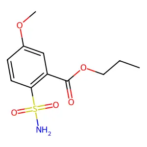 Propyl 5-methoxy-2-sulfamoylbenzoate structure
