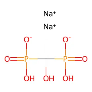 Etidronate disodium structure