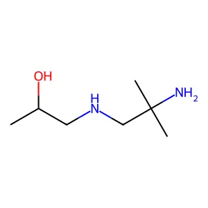 1-[(2-amino-2-methylpropyl)amino]propan-2-ol structure