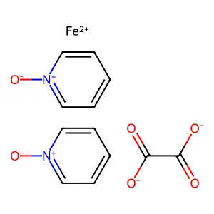 Bis(pyridine 1-oxidato)oxalatoiron structure