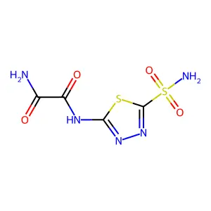 N'-(5-sulfamoyl-1,3,4-thiadiazol-2-yl)oxamide structure
