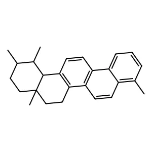1,2,4a,9-tetramethyl-2,3,4,5,6,14b-hexahydro-1H-picene structure