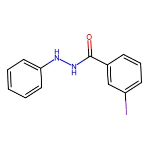 3-iodo-N'-phenylbenzohydrazide structure