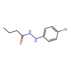 N'-(4-bromophenyl)butanehydrazide structure