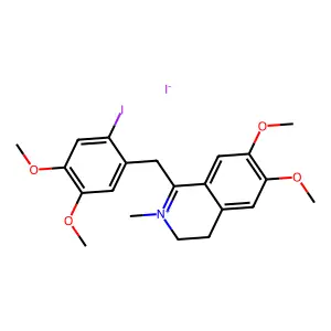 Compound C21H25I2NO4 structure