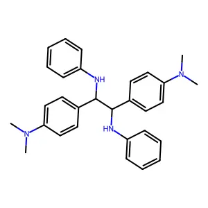 1,2-bis[4-(dimethylamino)phenyl]-N,N'-diphenylethane-1,2-diamine structure