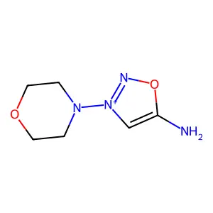 (3-Morpholin-4-yl-1-oxa-2-aza-3-azoniacyclopenta-2,4-dien-5-yl)azanide structure