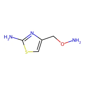 O-[(2-amino-1,3-thiazol-4-yl)methyl]hydroxylamine structure