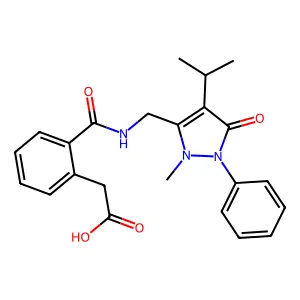 Aspirin isopropylantipyrine structure